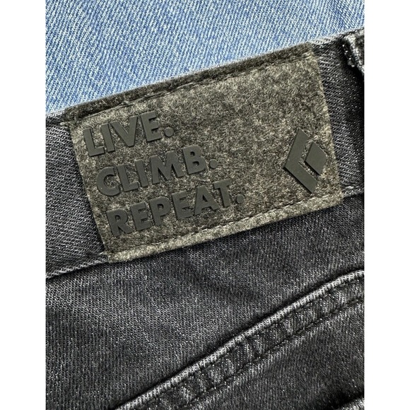 NWT Black Diamond Mission Wool Denim Climbing Jeans Gray Black Men's 30x32 Slim - Picture 5 of 6